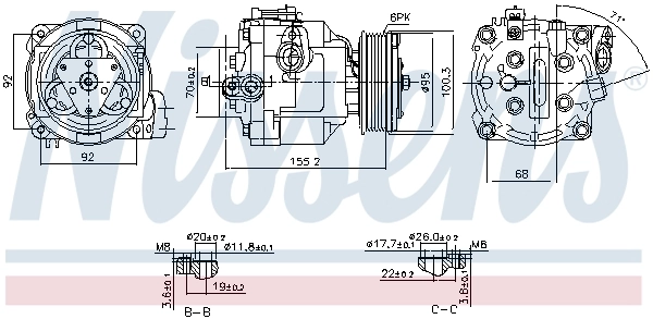 Насос кондиціонера Nissens 890806