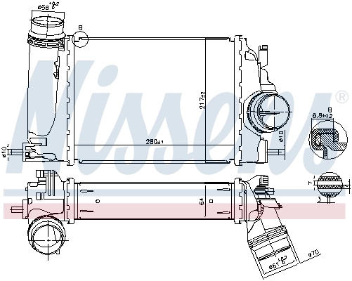 Радіатор інтеркулера Renault (RVI) 144614ED1A