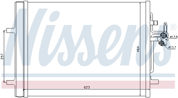 Конденсатор кондиціонера Nissens 940155 ціна, від 121.24 USD