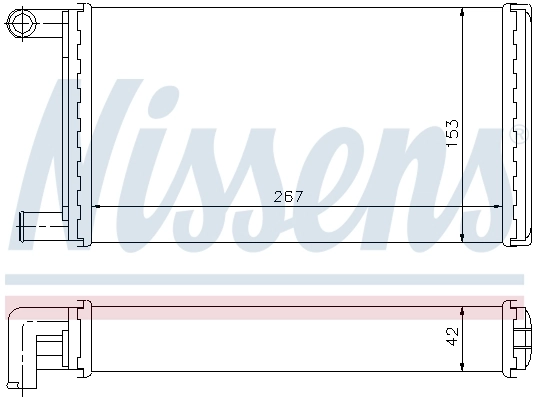 Радіатор обігрівача Nissens 72004