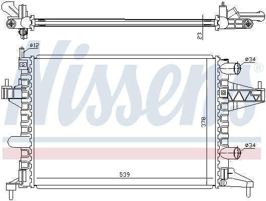Радіатор 63007 Nissens