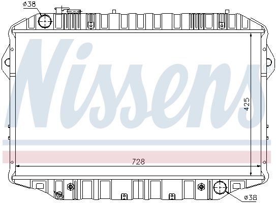 Радіатор охолодження Nissens 64861