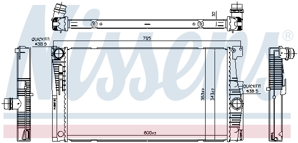Радіатор охолодження Nissens 60839