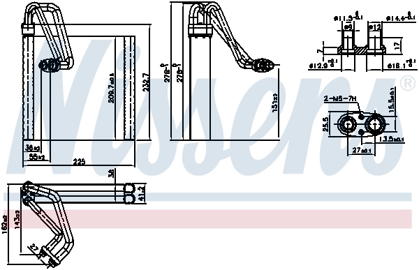 Випарник Nissens 92354