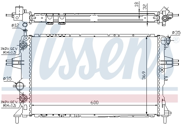 Радіатор 63247A Nissens