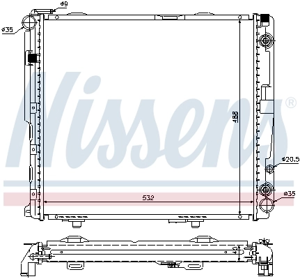 Радіатор 62699A Nissens