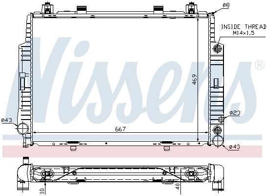 Радіатор охолодження Nissens 62716A