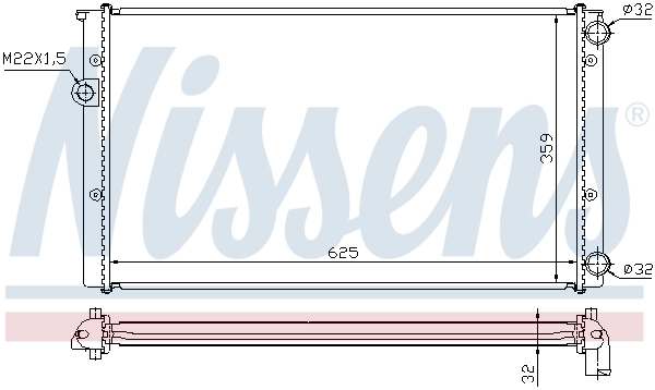 Радіатор 652471 Nissens
