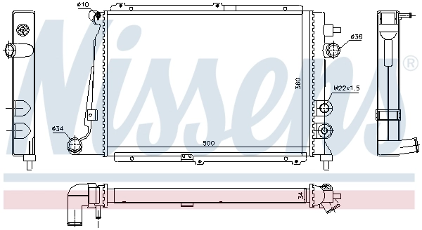 Радіатор охолодження Polcar 551408A9