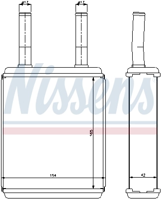 Радіатор обігрівача Nissens 77600