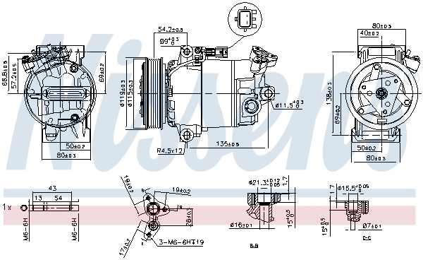 Насос кондиціонера Nissens 89608