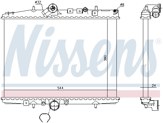 Радіатор 61294A Nissens