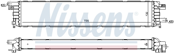 Радіатор охолодження, додатковий Nissens 60354
