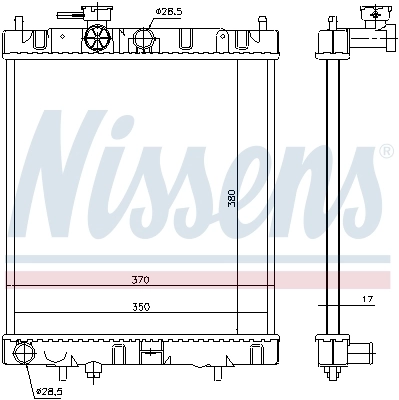 Радіатор 62954 Nissens