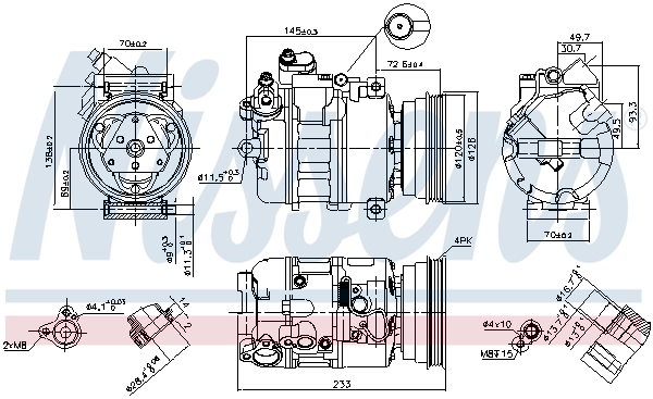 Насос кондиціонера Nissens 89112
