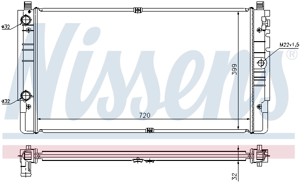 Радіатор 65238A Nissens
