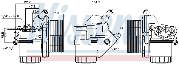 Корпус масляного фільтра Nissens 90893
