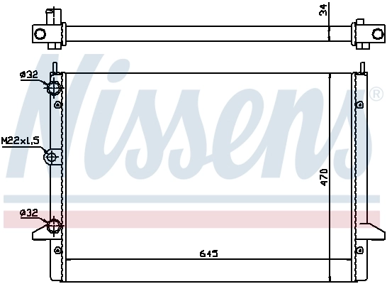 Радіатор 63992 Nissens