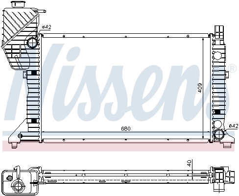 Радіатор охолодження Nissens 62685A