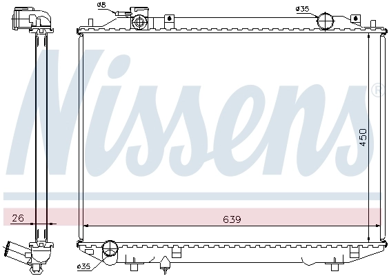 62246A Nissens Радіатор охолодження двигуна