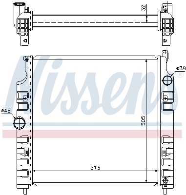 Купити 5143023AB Chrysler Радіатор двигуна