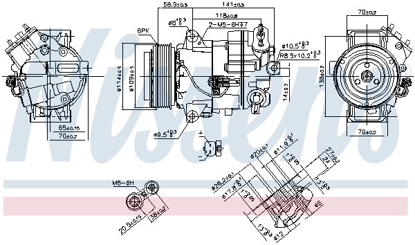 890263 Nissens Компресор холодоагенту