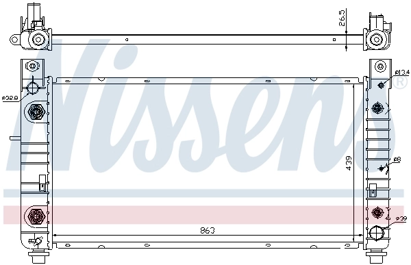 Радіатор 69091 Nissens