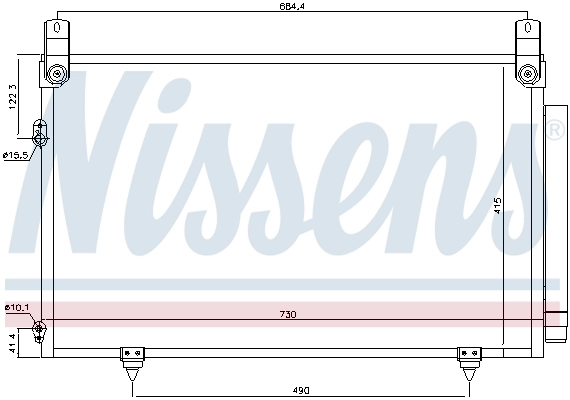 Радіатор охолодження кондиціонера Nissens 940566