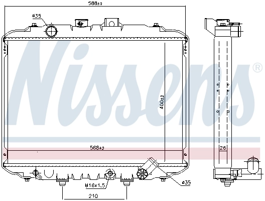 Радіатор 67034 Nissens