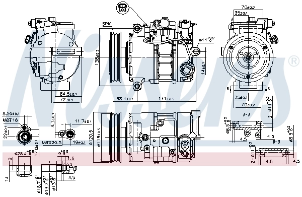890766 Nissens Компресор холодоагенту