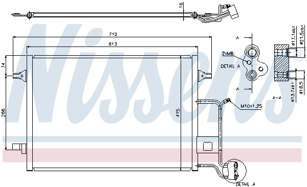 Конденсатор кондиціонера Nissens 94601 ціна, від 107.12 USD