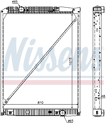 Купити A9425003503 Mercedes Радіатор двигуна