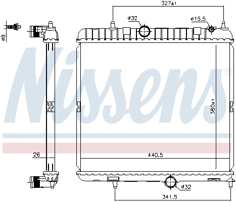 Радіатор 636028 Nissens