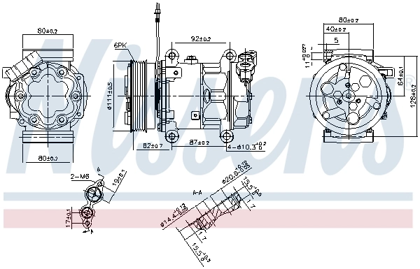 89589 Nissens Компресор холодоагенту