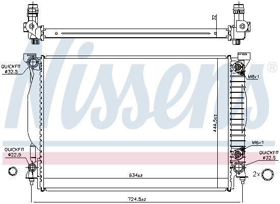 Радіатор охолодження Nissens 60307A