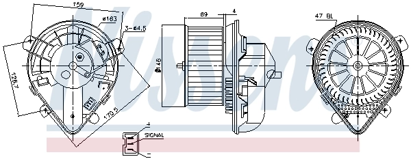 Моторчик пічки Nissens 87178
