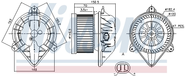 Моторчик пічки Nissens 87173