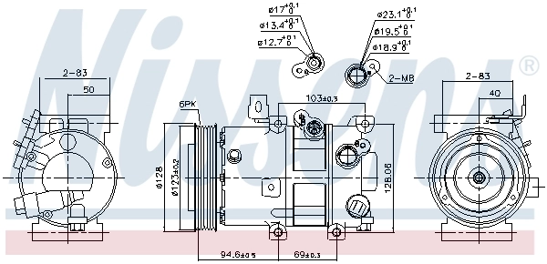 Насос кондиціонера Nissens 890430