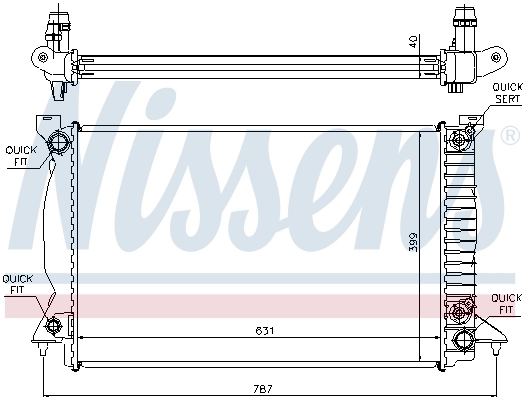 Радіатор охолодження Nissens 60314A