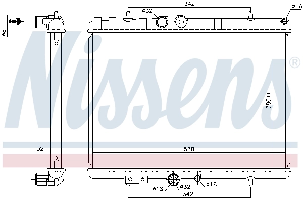 Радіатор 636039 Nissens
