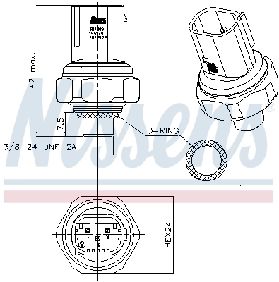 Клапан тиску кондиціонера Nissens 301009