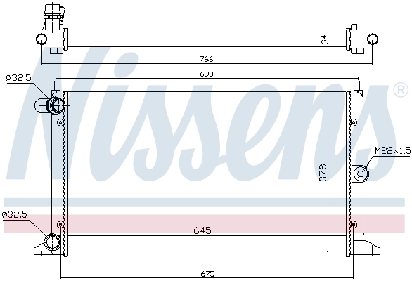 Радіатор 67304 Nissens