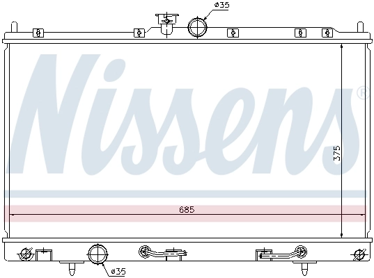 Радіатор охолодження Nissens 62894