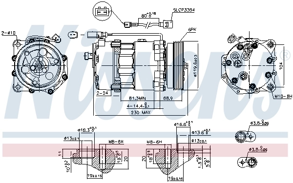 890761 Nissens Компресор холодоагенту