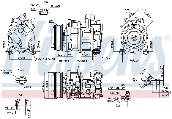 89585 Nissens Компресор холодоагенту