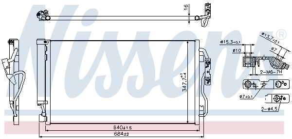 Конденсатор кондиціонера Nissens 940357 ціна, від 111.60 USD