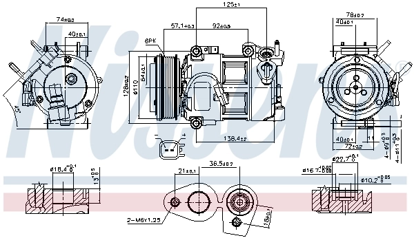 890693 Nissens Компресор холодоагенту