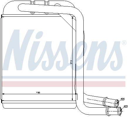 Радіатор обігрівача Nissens 73976