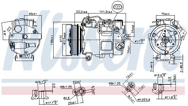Насос кондиціонера Nissens 890739