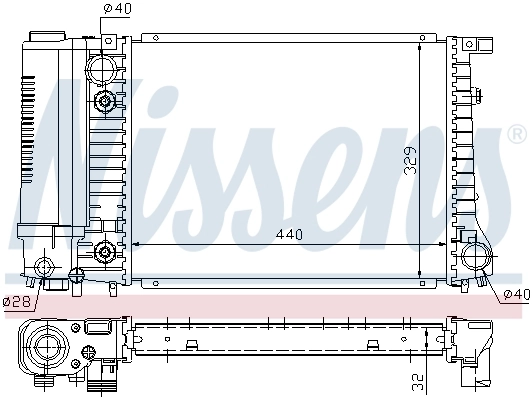 Радіатор 60703A Nissens